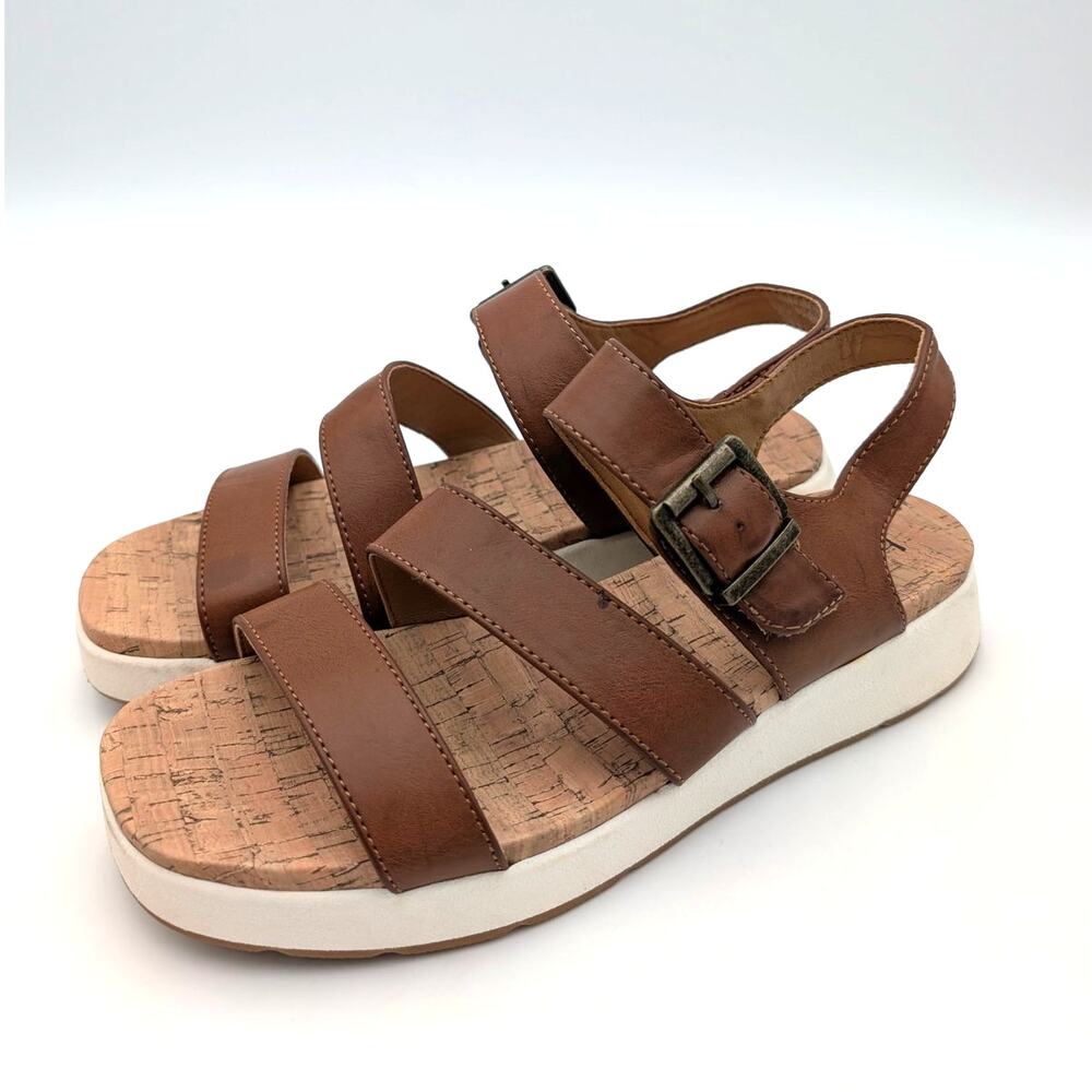 Boc by Børn Meadows Slingback Sandals Open Toe Women's Tan Size US9M EU39.5